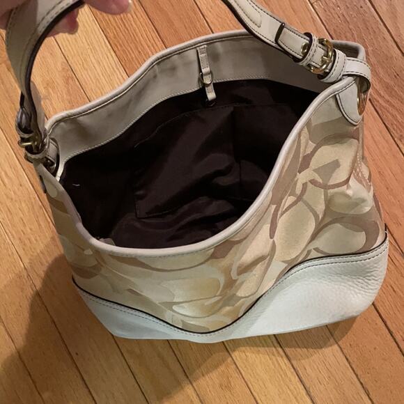 Coach Signature Optic leather C handbag - Picture 5 of 8